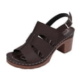 thumbnail image 1 of ShiShine Womens Open Toe Block Heel Slingback Sandals Cutout Upper Adjustable Strap Casual Dress Shoes, 1 of 9
