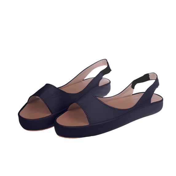 ShiShine Womens Open Toe Sandals Slingback Strap Casual Summer Shoes Comfort Lightweight Flats for Beach Dressy Daily Wear