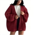 thumbnail image 1 of ShiShine Womens Oversized Cardigan Sweaters 2025 Fall Long Lantern Sleeve Knit Open Front Lightweight Sweater, 1 of 3