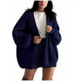 thumbnail image 1 of ShiShine Womens Oversized Cardigan Sweaters 2025 Fall Long Lantern Sleeve Knit Open Front Lightweight Sweater, 1 of 3
