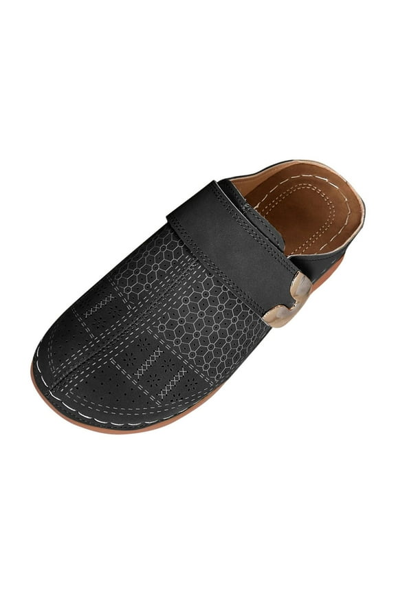 Womens Perforated Adjustable Clog Mules Sandals Breathable Slip On Easy Walking Daily Wear Mules