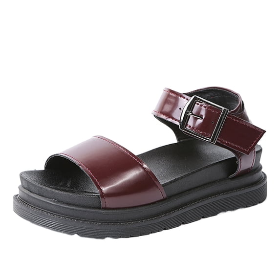 ShiShine Womens Platform Sandals Adjustable Buckle Strap Open Toe Casual Summer Sandals