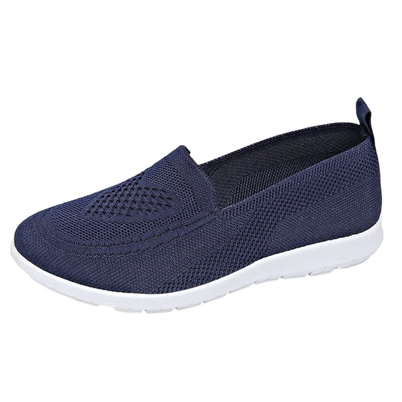 ShiShine Womens Plus Size Low Cut Wedge Heel Shoes Spring Summer Casual Lightweight Comfortable Mesh Breathable