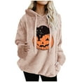 thumbnail image 1 of ShiShine Womens Plush Hoodies Pullover Sport Hoodie Cute Printed Cozy Oversized Pockets Hooded Sweatshirt Athletic Hoodies, 1 of 5