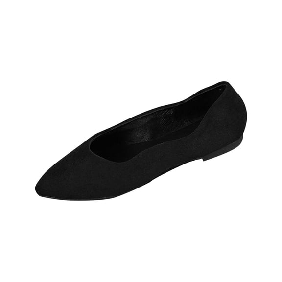 ShiShine Womens Pointed Toe Slip On Flats Comfortable Fabric Upper Elegant Dressy Casual Shoes for Office and Daily Wear