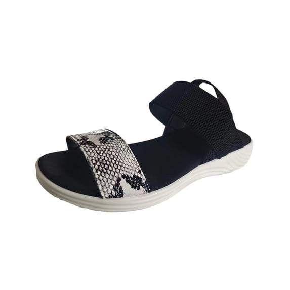 ShiShine Womens Print Sport Sandals Elastic Back Strap Open Toe Casual Summer Walking Sandals