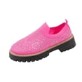 thumbnail image 1 of ShiShine Womens Rhinestone Knit Slip On Sandals Shoes Comfortable Sole Casual Shoes, 1 of 9