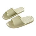 thumbnail image 1 of ShiShine Womens Ribbed Slide Slippers Non Slip Cushioned Lightweight Comfort Casual Indoor Outdoor Slippers, 1 of 3