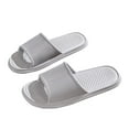 thumbnail image 1 of ShiShine Womens Ribbed Slide Slippers Non Slip Cushioned Lightweight Comfort Casual Indoor Outdoor Slippers, 1 of 3