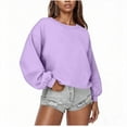 thumbnail image 1 of ShiShine Womens Sweatshirts Crewneck Oversized Pullover Sweaters Fall Winter Cute Tops Clothes 2025, 1 of 6