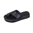 thumbnail image 1 of ShiShine Womens Thong Toe Loop Slide Sandals Slip On Casual Comfortable Flat Sandals Lightweight Summer Beach Shoes, 1 of 9