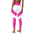 thumbnail image 1 of ShiShine Womens Yoga Leggings Hip Raise High Waist Leggings Color Block Workout Pants, 1 of 6