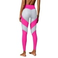 thumbnail image 1 of ShiShine Womens Yoga Leggings Hip Raise High Waist Leggings Color Block Workout Pants, 1 of 6