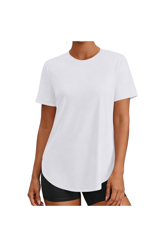 Workout Tops for Women Short Sleeve Athletic Shirts Quick Dry Running Outfits for Exercise Gym Hiking