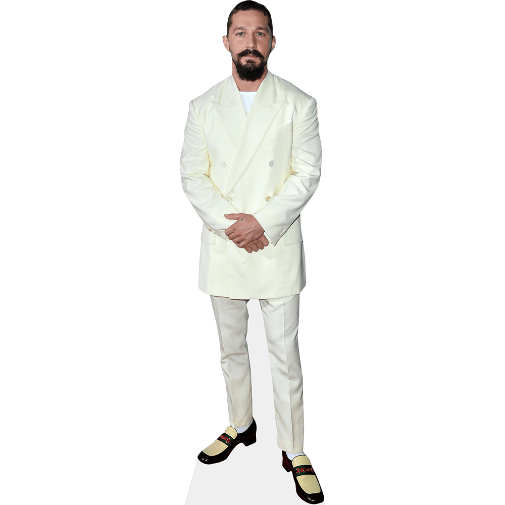 Shia Labeouf (White Suit) Lifesize Cardboard Cutout Standee - Walmart.com