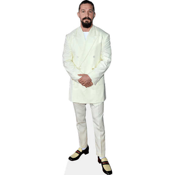 Shia Labeouf (White Suit) Lifesize Cardboard Cutout Standee