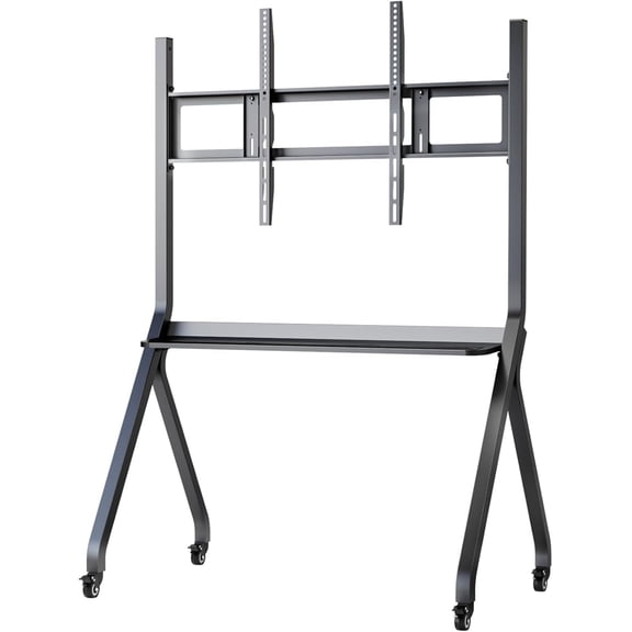 Shiarffe Smart Board Stand for 55"- 86'' Interactive Whiteboard, Mobile Stand with Rolling Wheels for Smart Whiteboard, Fixed Frame