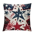 thumbnail image 1 of Shiartex 4th of July Pillow Covers Memorial Day Stripes Stars Patriotic Throw Pillow Covers American Flag Throw Pillow Case Truck God Bless Pillow Covers for Cushion Living Room White, 1 of 5
