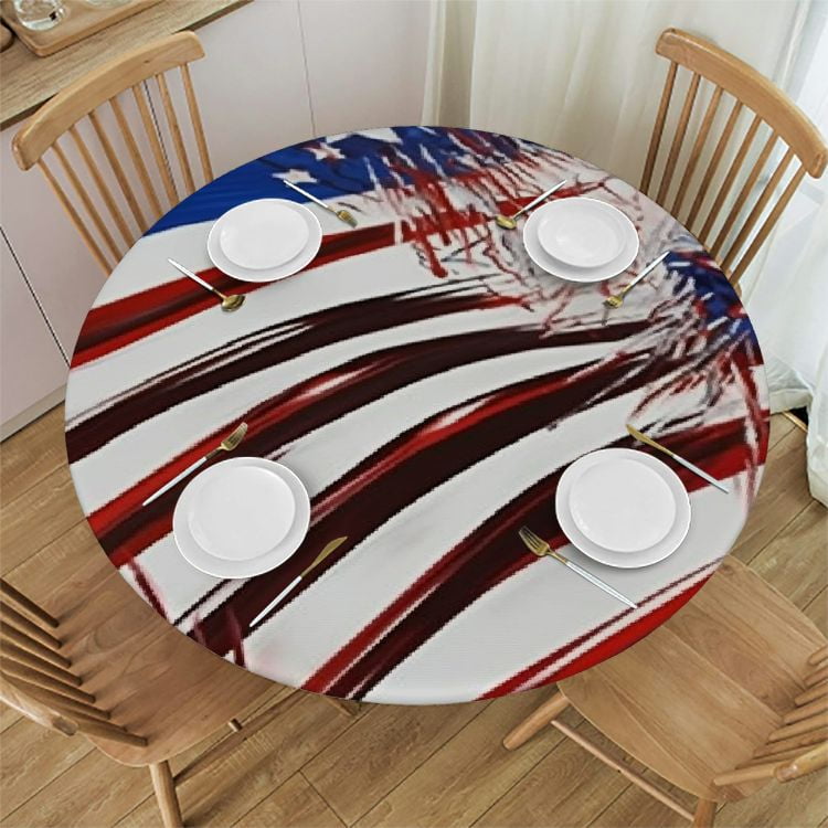 4th of july table plastic cloths