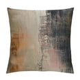 thumbnail image 1 of Shiartex Abstract Throw Pillow Covers, Modern Abstract Art Cushion Case for Home Living Room Decor,Retro Brown Pattern Decorative Throw Cushion Case White, 1 of 5
