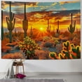 thumbnail image 1 of Shiartex  Arizona Desert Tapestry Saguaro Cacti Mountains Tapestry for Bedroom Aesthetic Phoenix Sunset Landscape Pictures Nature Scenery Tapestries Wall Hangings for Room  50x40inch, 1 of 6