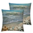 thumbnail image 1 of Shiartex Beach Body Pillow Cover Summer Starfish Seashell on Beach Nautical Pillow Case with Zipper Decorative Bedding Pillowcase Coastal Pillow Covers Soft Cushion Pillow Case for Bedroom,2pcs, 1 of 7