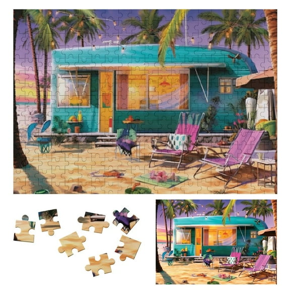 Shiartex Beach Holiday - Jigsaw Puzzle-Birthday Gift for Family and Friends 300 PCS