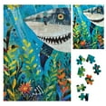 thumbnail image 1 of Shiartex Beneath The Waves: Shark -Jigsaw Puzzle, Eco-Friendly, Vibrant Oceanic Art, Cross &amp; Glory Exclusive 300PCS, 1 of 8