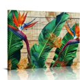 thumbnail image 1 of Shiartex Bird of Paradise Canvas Wall Art Tropical Flower Painting Picture Hawaii Theme Prints Artwork Wall Decor Framed  20x16in, 1 of 6