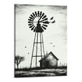 thumbnail image 1 of Shiartex  Black and White Farmhouse Wall Art Farm Windmill Wall Decor Rustic Country Framed Canvas Prints Ready to Hang 16x20 Inch, 1 of 3