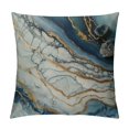 thumbnail image 1 of Shiartex  Blue and Gold Throw Pillows Covers, Decorative Gold and Blue Abstract Marble Pillow Covers , Blue and Gold Cushion Covers Sofa Living Room Couch Home Decor Pillowcase, 1 of 5
