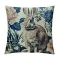 thumbnail image 1 of Shiartex Blue and White Porcelain Pillow Covers Floral Chinoiserie Rabbit Pattern Farmhouse Decorative French Country Style Cushion Pillowcases for Bedroom Living Room Sofa White, 1 of 5