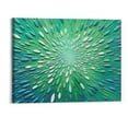 thumbnail image 1 of Shiartex - Blue green gradient Abstract Oil Painting On Canvas Texture Abstract Artwork Canvas Wall Art Paintings Modern Home Decor Abstract Oil Painting 20x16 Inch, 1 of 3