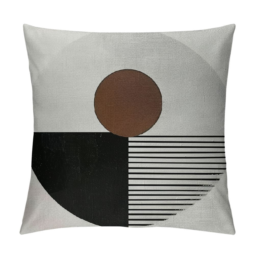 View of Shiartex Boho Pillow Covers 18x18 Bohemian Geometric Mid Century Style ...