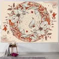 thumbnail image 1 of Shiartex  Boho Vintage Tapestry Floral Leaves Butterfly Tapestries Aesthetic Moon and Star Tapestry Botanical Wall Tapestry Mandala Tapestry for Bedroom Home Decor  Painting, 1 of 6