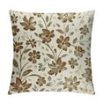 thumbnail image 1 of Shiartex Brown Floral Pillow Covers Vintage Rustic Old Style Cute Small Flower Brown Cream Print Decorative Outdoor Pillowcases Farmhouse Throw Cushion Case Decor for Couch Sofa Bed, 1 of 5