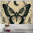 thumbnail image 1 of Shiartex Butterfly Tapestry Astrology Floral Tarot Tapestry for Bedroom Aesthetic Vertical Moth Beige Tapestry Wall Hanging Celestial Moon Phases Wall Tapestry for Bedroom Living Room Painting, 1 of 6