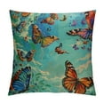 thumbnail image 1 of Shiartex Butterfly Throw Pillow Cover for Girls Teens Women,Bohemian Butterflies Cushion Case,Vintage Tie Dye Butterflies Cushion Cover Boho Romantic Decor Accent Pillow Case,Colorful White, 1 of 5