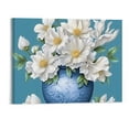 thumbnail image 1 of Shiartex Canvas Wall Art Picture 20x16in for Living Room Bedroom Fall Decor Elegant Flowers 20x16in, 1 of 3