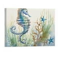 thumbnail image 1 of Shiartex Canvas Wall Art Picture 20x16in for Living Room Bedroom Home Decor Fall Decor Starfish and Seahorses 20x16in, 1 of 3