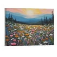 thumbnail image 1 of Shiartex Canvas Wall Art Picture 20x16in for Living Room Bedroom Wildflower Ready to Hang 20x16in, 1 of 3