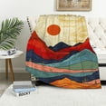 thumbnail image 1 of Shiartex Cave Painting Theme Throw Blanket Bedding Lightweight for Couch Sofa All Seasons Excellent Hand Feel Super Soft Blanket for Adults 60x80in, 1 of 6