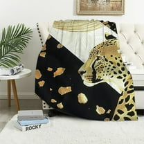 Shiartex Cheetah Print Gifts Blanket Super Soft Flannel Blanket for Bed Sofa Decor All Seasons Exquisite Gifts 40x50in
