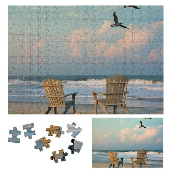 Shiartex Coastal - Beach Puzzles for Adults Jigsaw Puzzle Beach - Ocean Puzzles for Adults - Beach Theme Jigsaw Puzzles 300 PCS