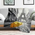 thumbnail image 1 of Shiartex Eiffel Tower Fuzzy Fluffy Soft Cozy Blanket, Flannel Warm 40x50in, 1 of 7