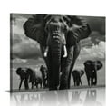 thumbnail image 1 of Shiartex  Elephant Canvas Prints Wall Art Animals Pictures Photo Paintings on Canvas Decor for Living Room Bedroom Home Office Wall Decor Landscape Artwork 16x12in, 1 of 6