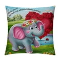 thumbnail image 1 of Shiartex Elephant Throw Pillow Covers, I Love You in The Morning Afternoon Evening, Decorative Pillow Cover for Nursery Sofa Couch Dorm Bedroom Home Decor Gifts, White, 1 of 5