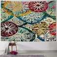 thumbnail image 1 of Shiartex  Ethnic Tapestry, Vintage Style Oriental Composition with Mandala Flowers and Peacock Feathers, Fabric Wall Hanging Decor for Bedroom Living Room Dorm 60x50inch, 1 of 6