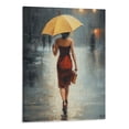 thumbnail image 1 of Shiartex Fall Decor The Girl Walking in the Rain with Umbrella Canvas Wall Art 16x20in, 1 of 3