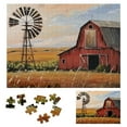 thumbnail image 1 of Shiartex Farm Barn Windmill Wooden Jigsaw Puzzle for Adults and Kids, Challenging Wood Puzzle Gift for Family Friends 500 PCS, 1 of 6